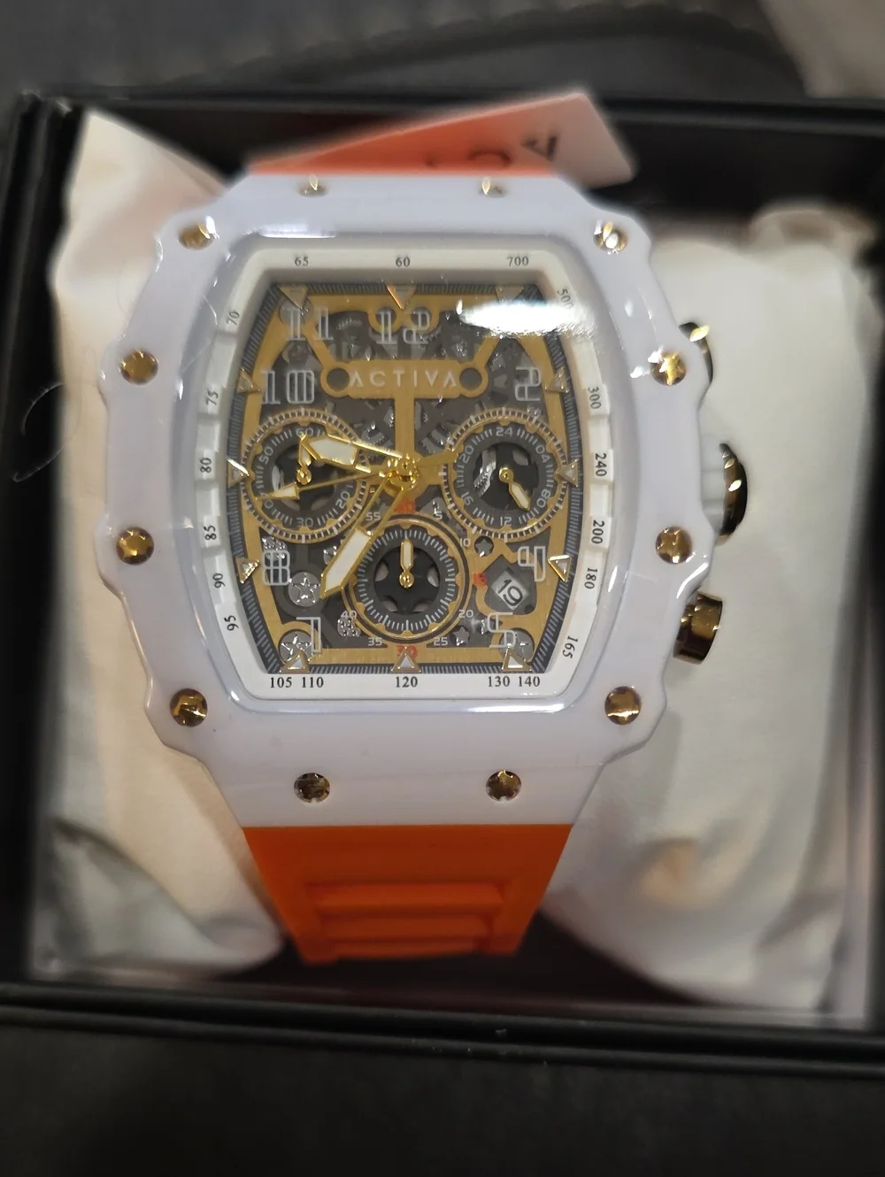 350.  Activa Fury X Invicta Men's Skeleton Watch (Model ACW2305-027)